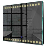 Specchio LED Quadrato | Pulsante touch | Luce bianca calda - Reyze Serie Minimal Modello 6